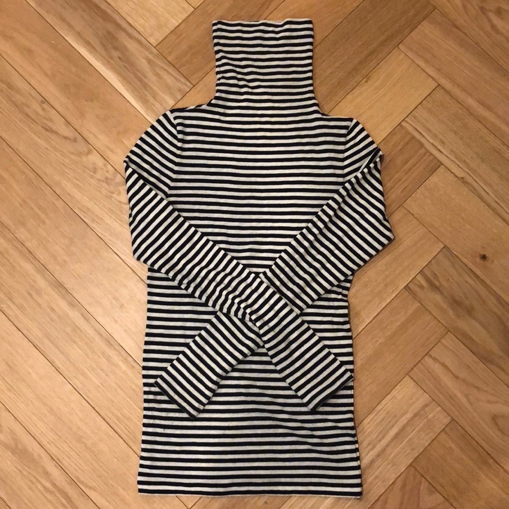 Club Monaco Striped Turtleneck Sweater